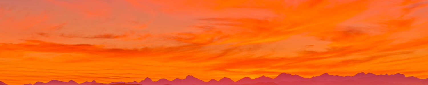 Sunset in the Rockies