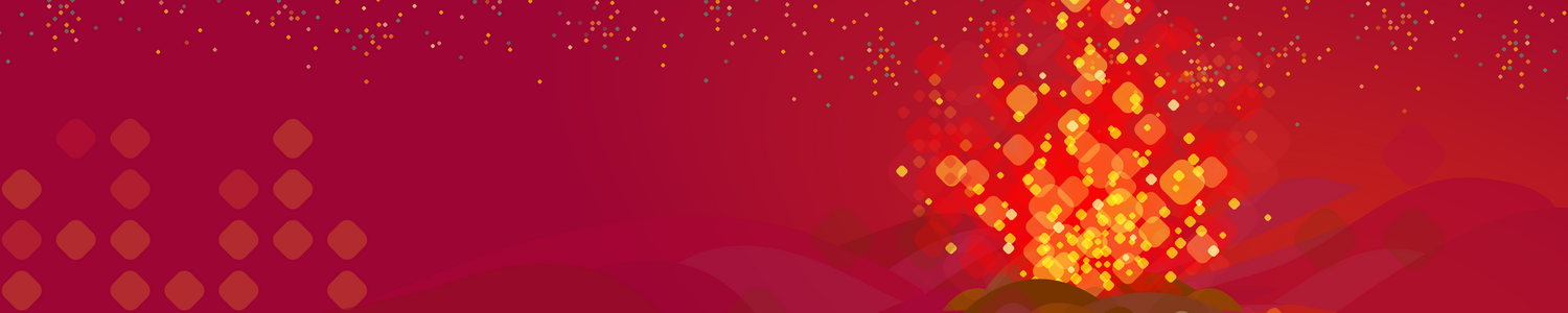 IRST colour banner - red fire