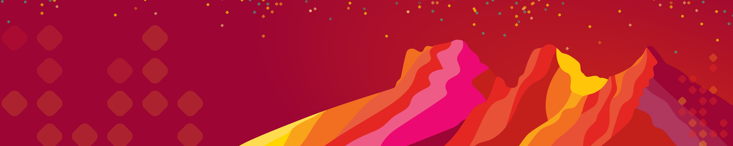 IRST colour banner - red mountains