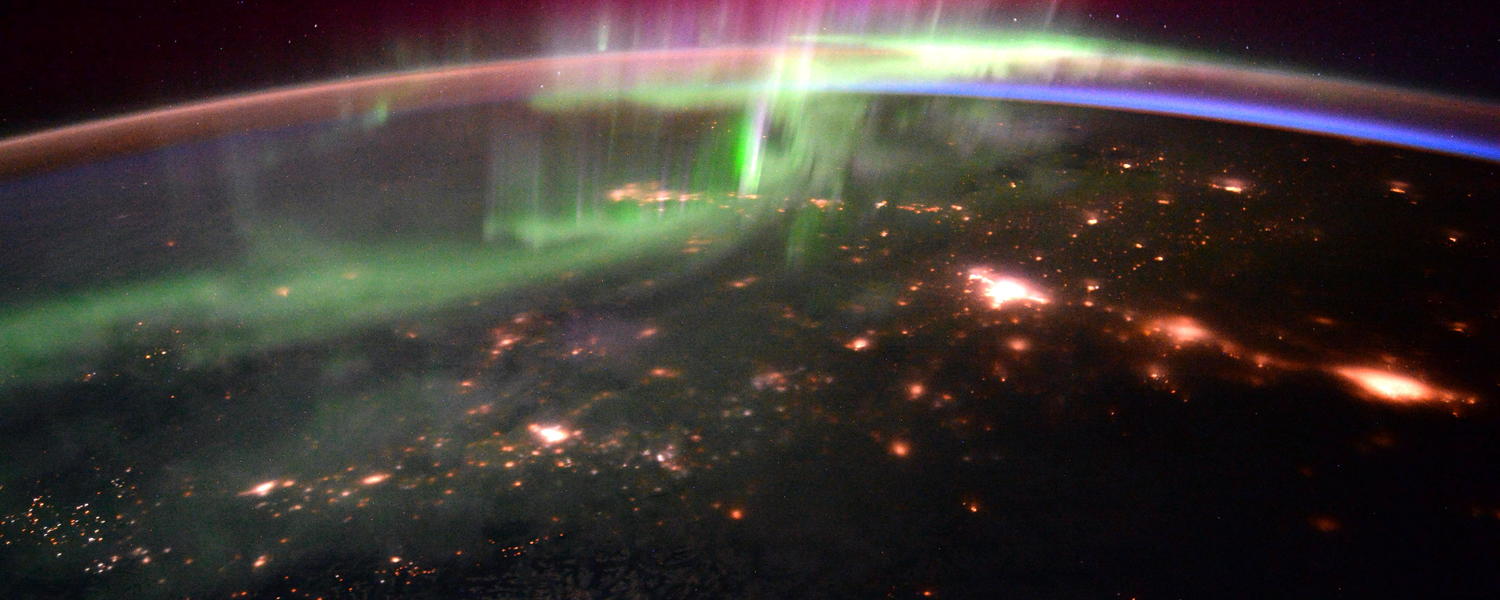 Aurora over northern Canada