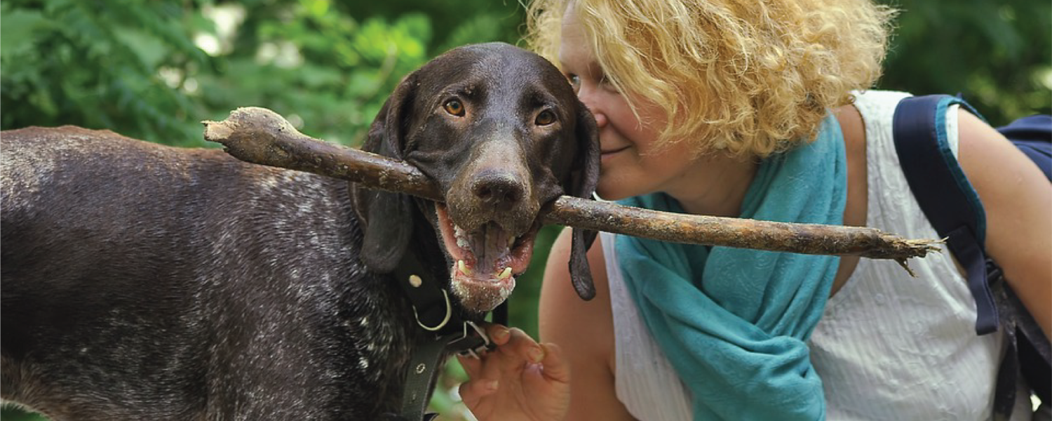 Dog and owner