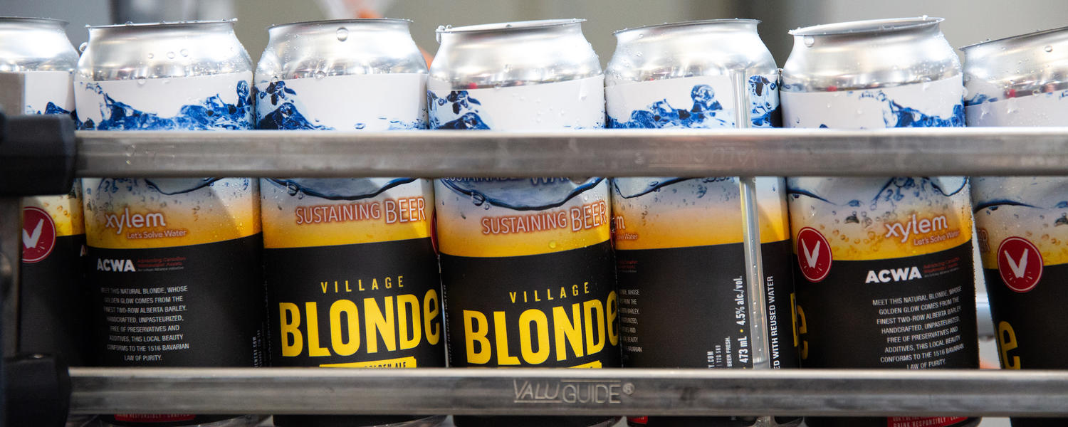 Village Blonde made with treated wastewater 