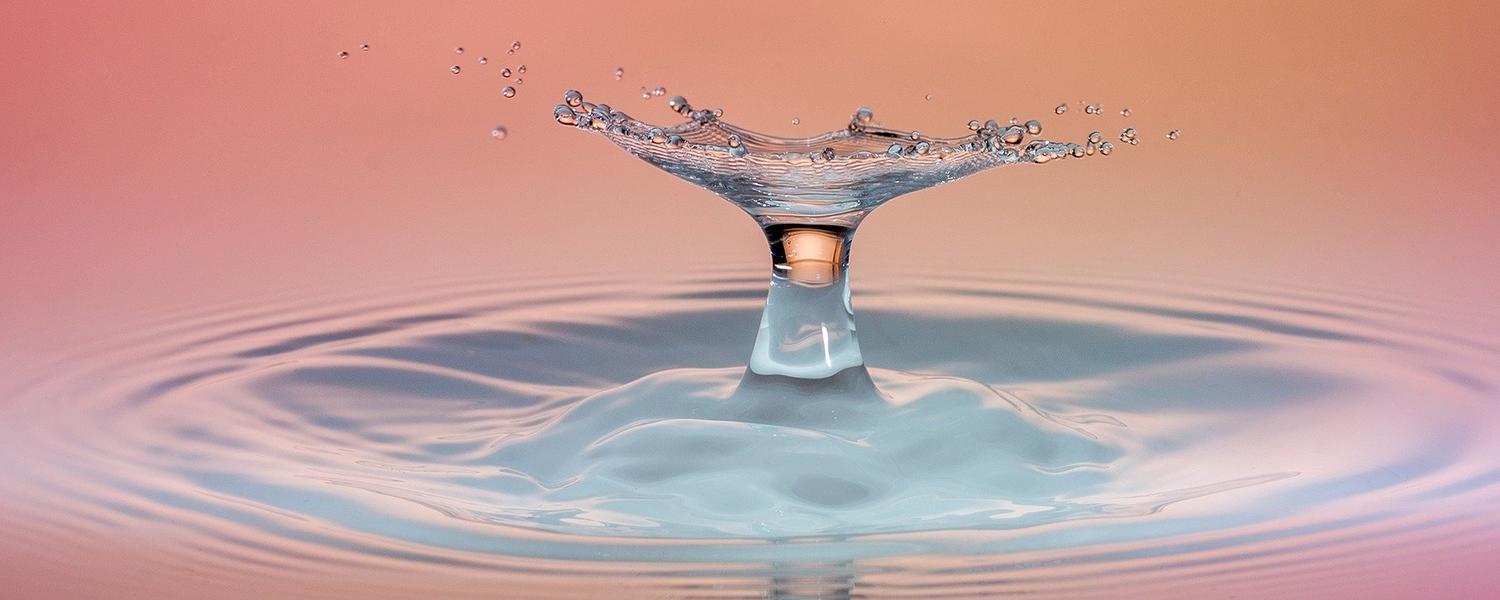 Drop in water