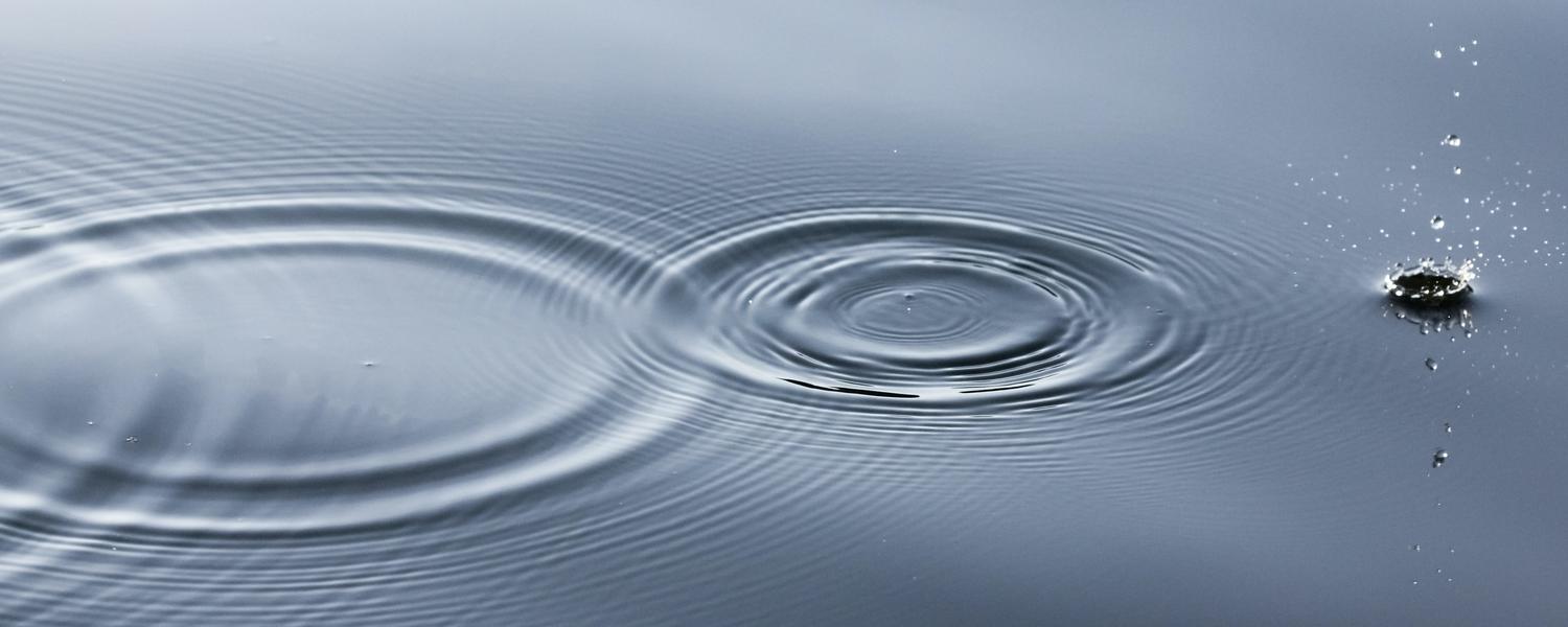 Ripple in pond