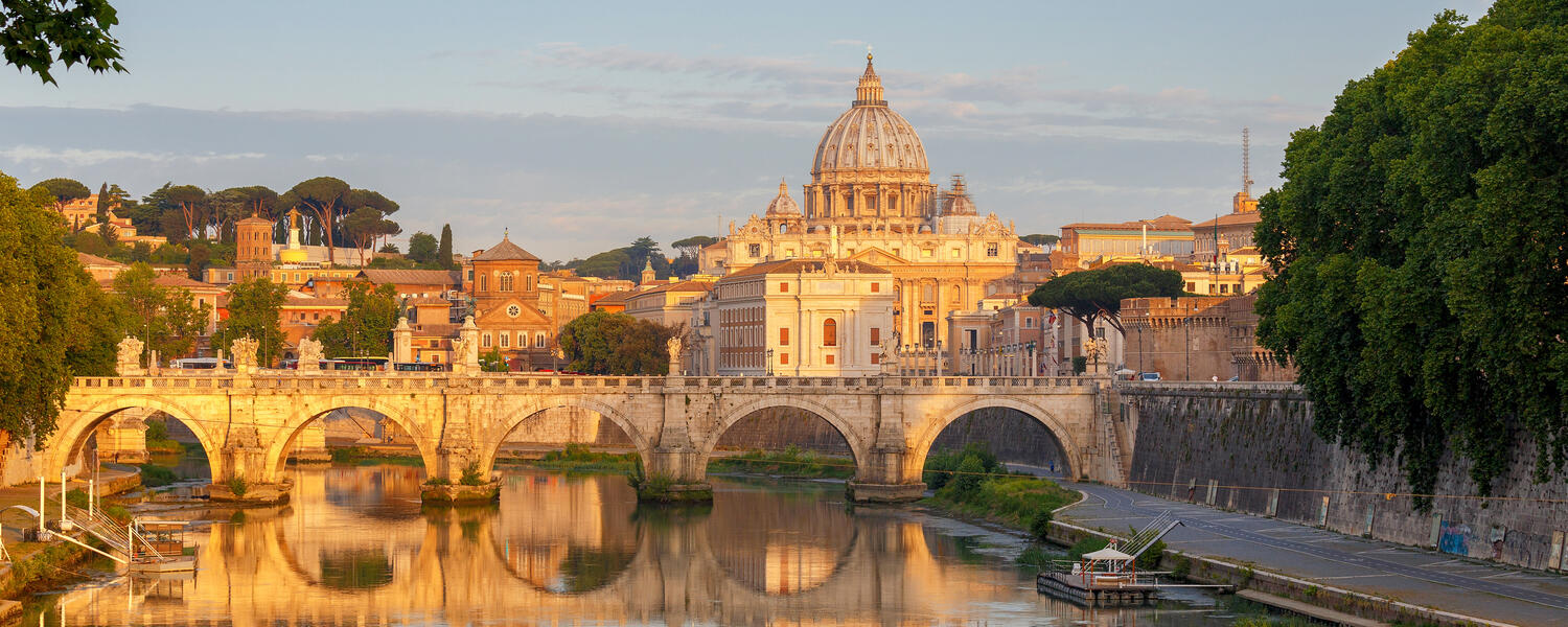 A European city on the banks of a river