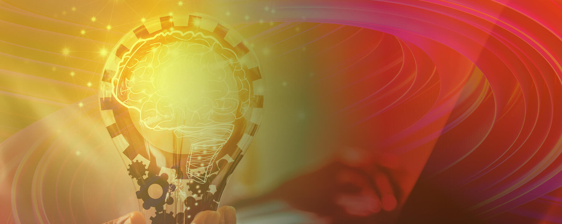 Lightbulb and gears