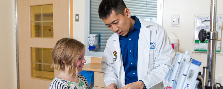 Doctor with younf patient