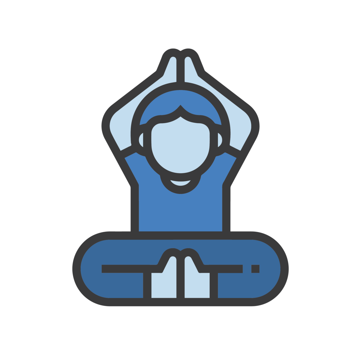 icon of a yoga pose