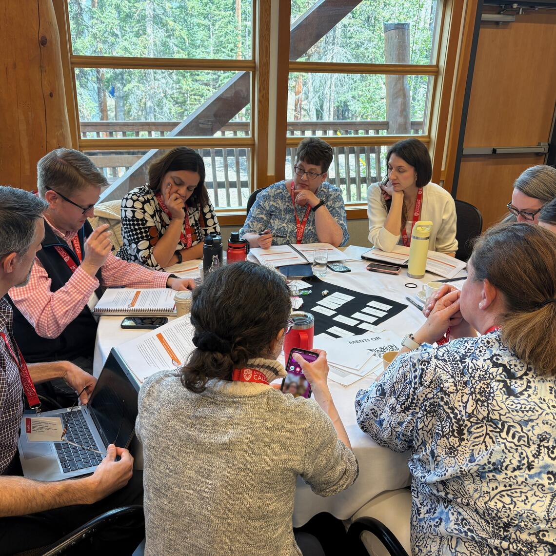 Participants working together at the Banff Centre