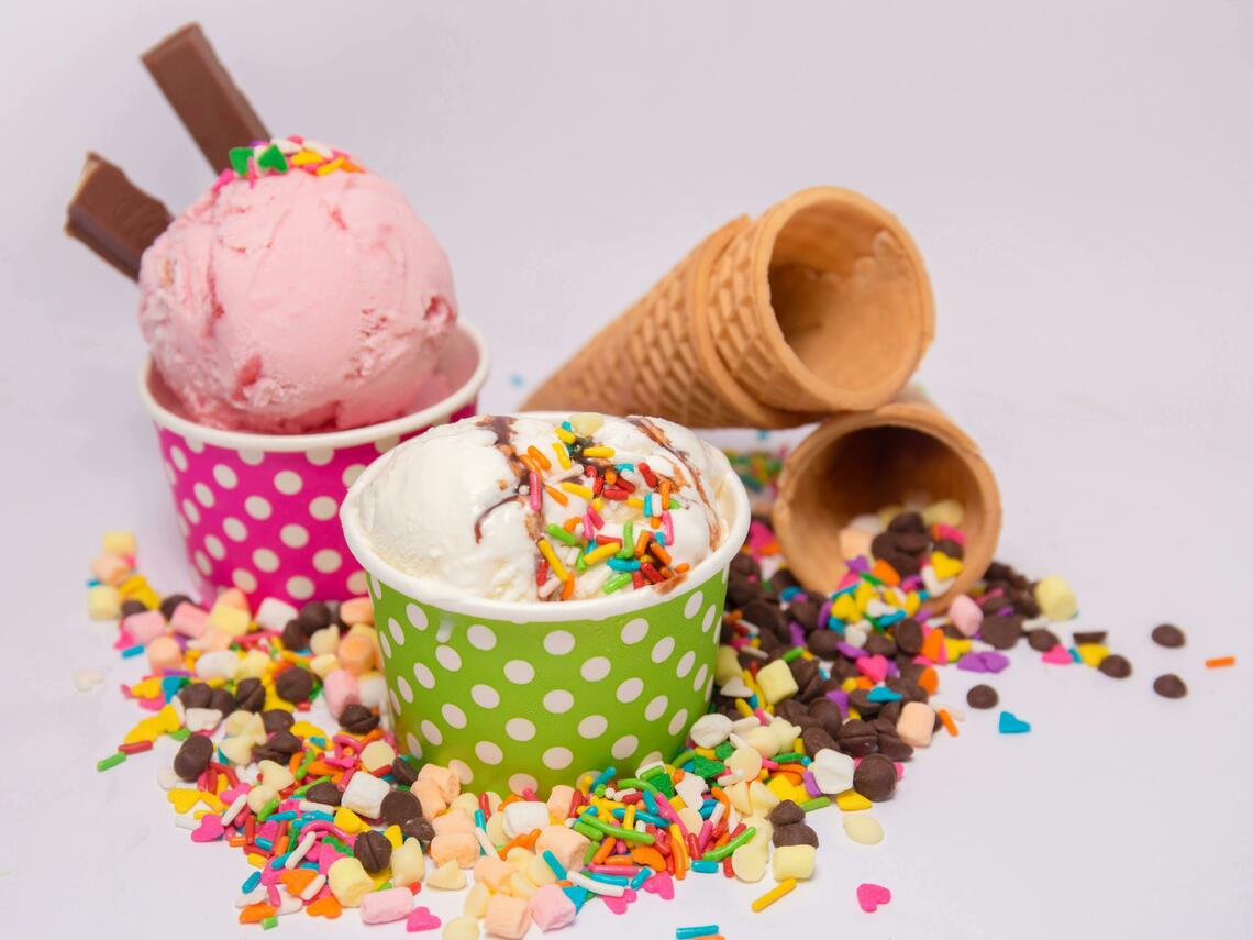 Two Ice Cream Cups