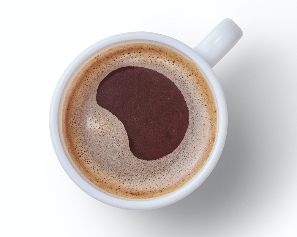 A delicious cup of coffee to spark conversation with
