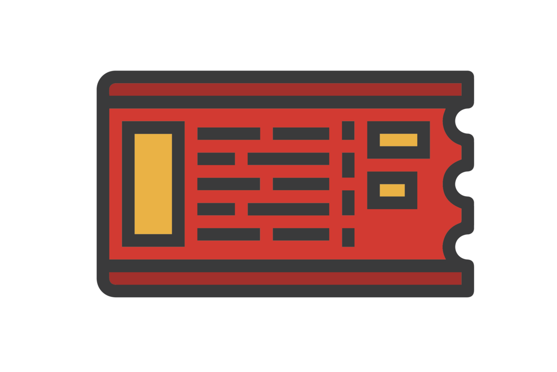 red ticket icon