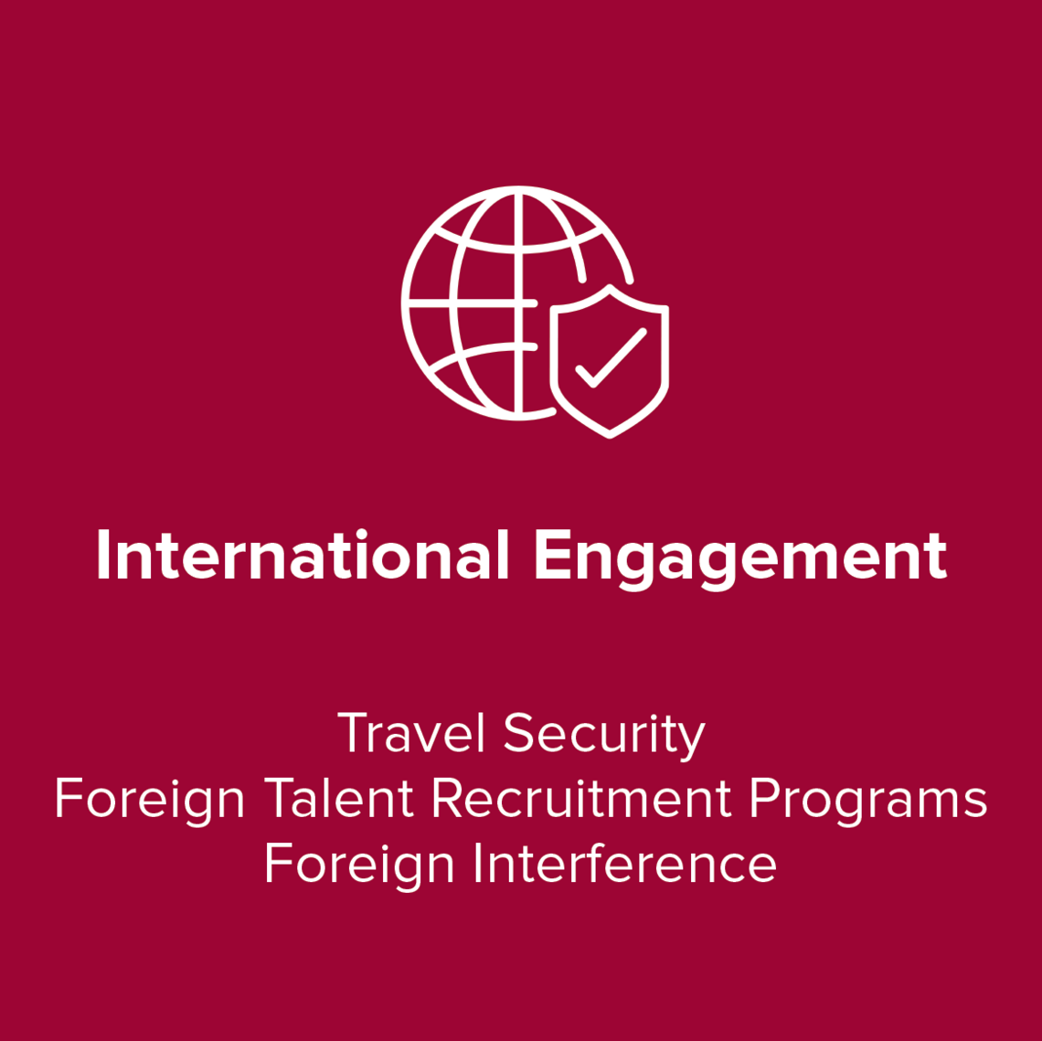 International Engagement