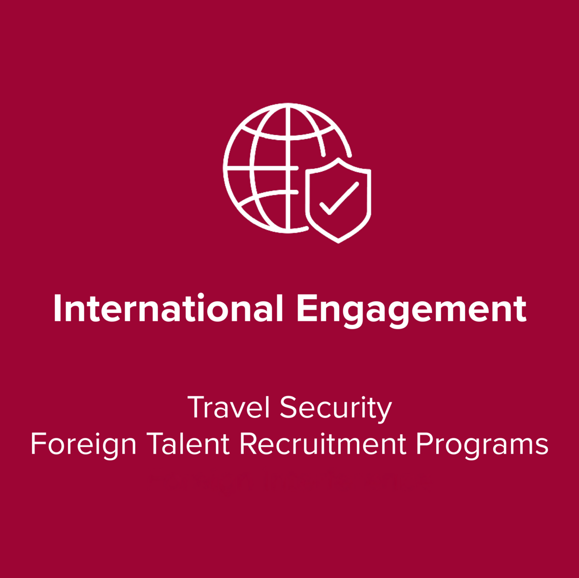 International Engagement
