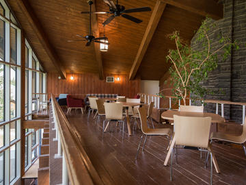 Dining room at Barrier Lake Field Station.