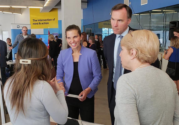 Ministers Duncan and Morneau at Ryerson University