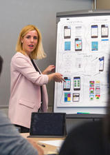 Olga Santesteban-Echarri, who is developing a mobile-based application for treatment maintenance for youth at risk of psychosis, has been awarded a Canadian Institutes of Health Research (CIHR) fellowship. Photo by Riley Brandt, University of Calgary