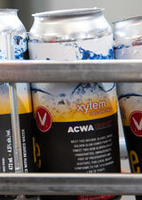 Village beer cans