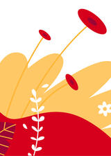 Illustrated depiction of plants