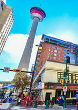 Calgary downtown street