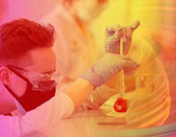 Researcher in lab 